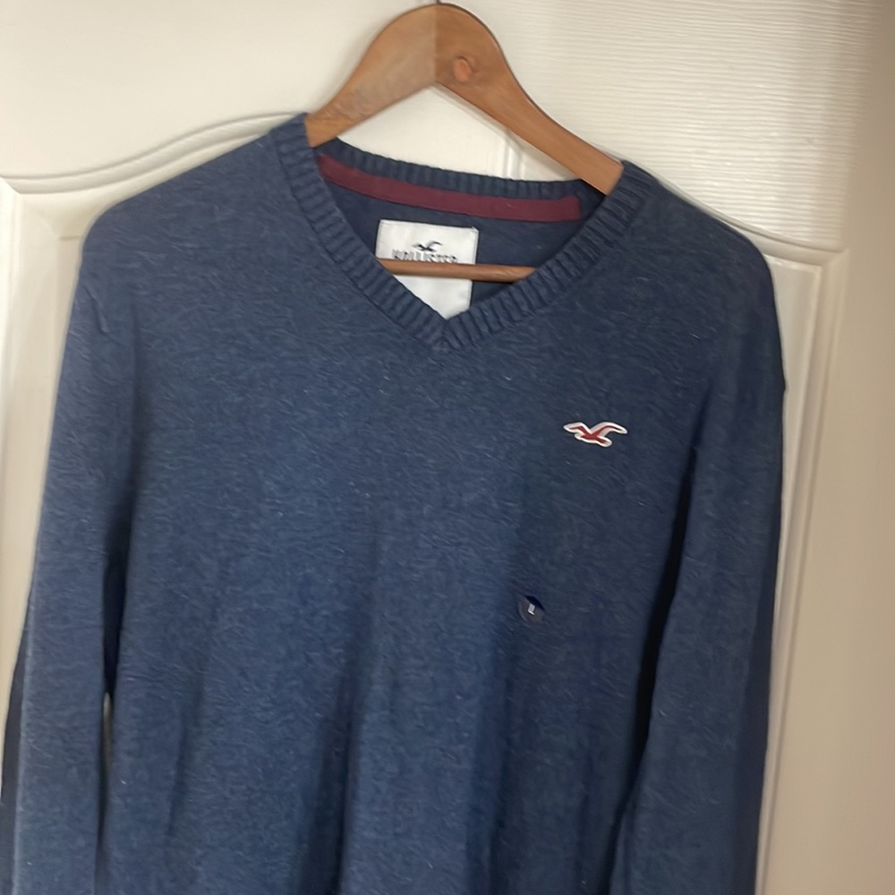 Hollister Men’s Blue Sweater Large - Picture 2 of 3
